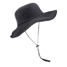 Multiuse Outdoor Vissershoed Volwassen Tieners Unisex-Zwart