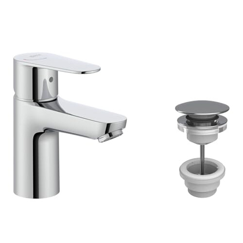 Roca Roca Victoria Plus Mono Basin Mixer Chrome with Click Clack Waste