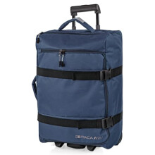ITACA 55X40X20 Lightweight and Durable Cabin Suitcase Travel or Mala Viagem Compact and Functional, Blue, S, Casual