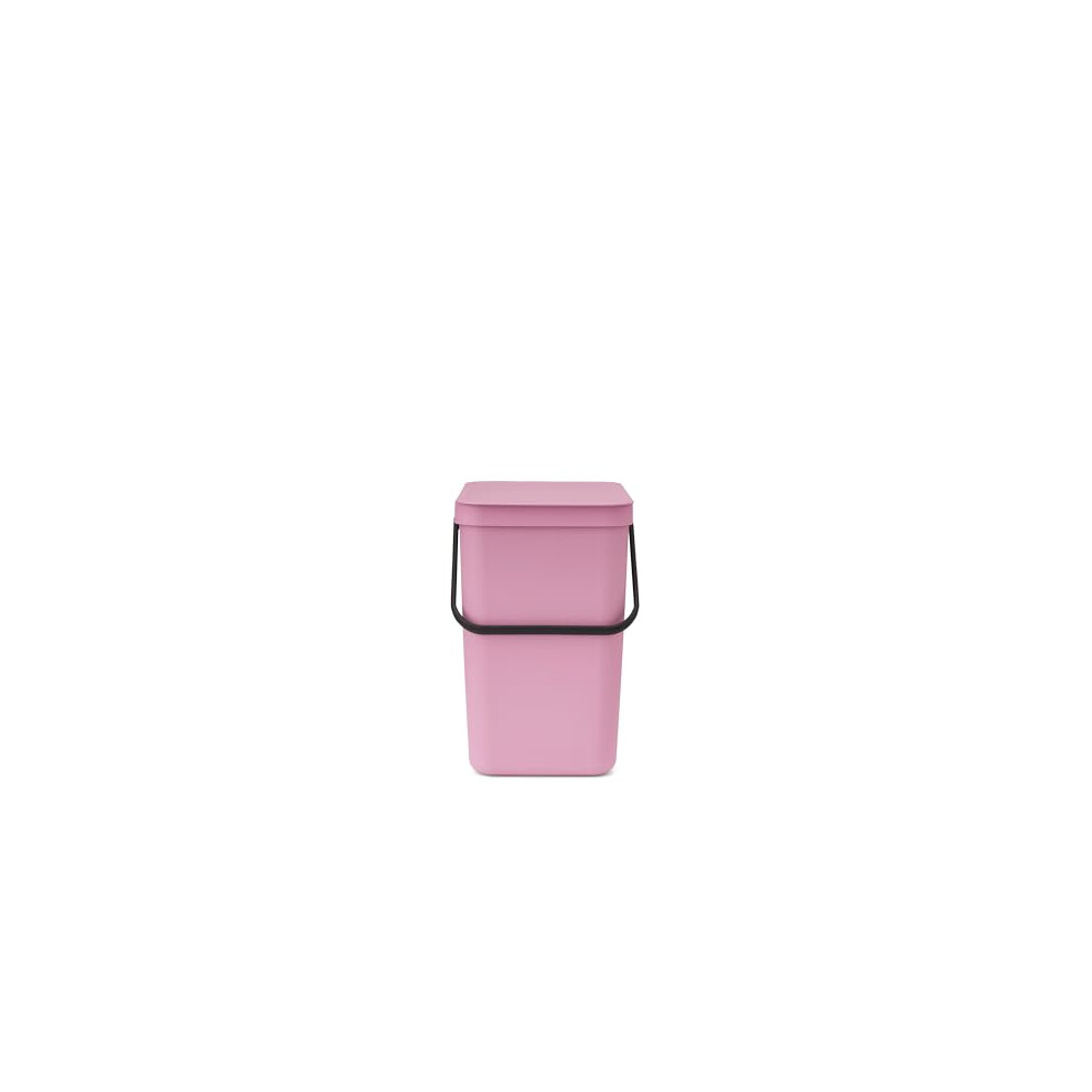 Brabantia Sort & Go Waste Bin 25L (Lilac Pink), Space-Efficient Plastic Recycle Container With Handle, Removable And Stay-Open Lid, Easy To Clean - Image 5