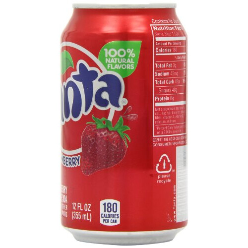 Fanta Fanta Strawberry 12 oz 355 ml (Pack of 3) 1