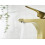 Bristan Bristan Hourglass Eco Start Bathroom Basin Mixer Brushed Brass Tap 4