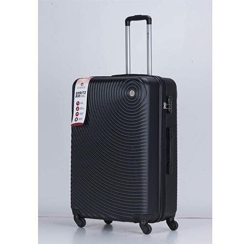 Eagle London Spritz Air 4 Wheel ABS Hard Shell Suitcase - Medium (Black) 2