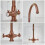 Milano Milano Elizabeth Brushed Copper Lever Handle Kitchen Sink Mixer Tap 2