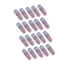 20 stuks transparante contactlenzenapplicator met pincet-Paars