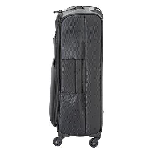 Linea Sorento Fabric Soft Shell Suitcase Black 22in/57cm 2