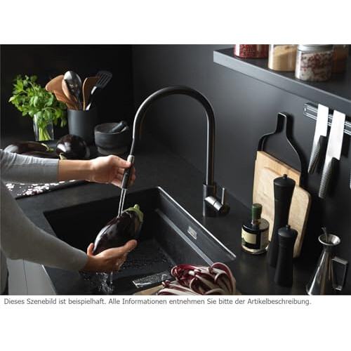 Franke Kitchen Sink tap with Pull-Out spout and Spray Function from Franke Eos Neo M Pull-Out Spray - Copper - 115.0628.254 2