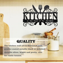 1 Stuk Metalen Wanddecoratie voor de Keuken, Landelijke Boerderijlogo, Restaurant, Landelijke Keuken Wandkunstdecoratie