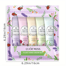 (5pcs Set) 5-delige geurige bloemenhandcrèmeset |Elegante, zachte plantaardige handcrème