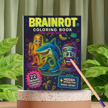 Brainrot Kleurboek: het ultieme memecadeau met 22 genoemde virale karakters voor Gen Z- en Alpha-humorverslaafden - Vib
