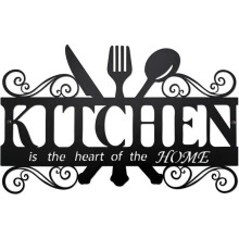 1pc Metal Kitchen Wall Decoration, Rural Farmhouse Logo, Restaurant, Rural Kitchen Wall Art Decoration