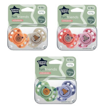 Baby Dummy Soothers Dummies Cool Animals Assorted 2-Pack 6-18m
