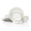 (12pc) 12pcs Premium Diamond Porcelain Dinnerware Set; 4 Dinner Plates, Side Plates and Deep Bowls 1