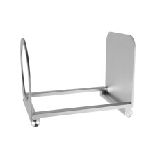 Support de Machine à café en aluminium,-Tête ronde argentée
