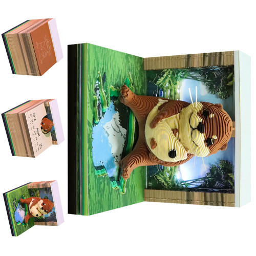 Bloc-notes original en forme d'animal 3D, parfait pour le