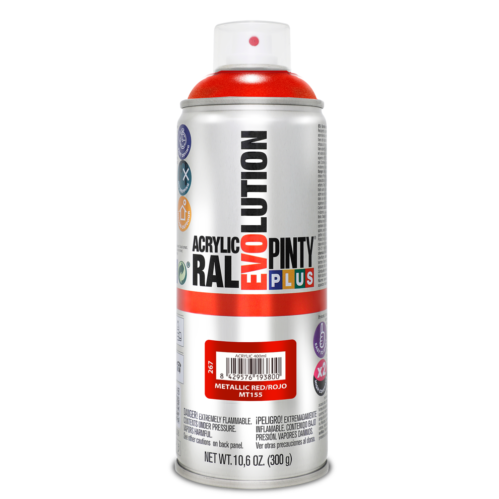 Pintyplus - Evolution - Metallic Red - 400Ml - 267 8429576193800