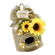 Natural Rope Woven Hexagonal Wall Hanging For Birthday-C