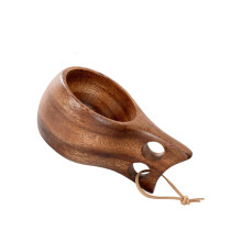 Handmade Walnuts Wood Coffee Cup With Comfortable-WalnutTwohole