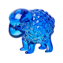 Multipurpose Sheep Glass Decorations Animal Figurine Glass-Blue