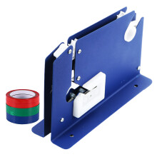 Manual Bag Sealer With 6 Rolls Tape Heavy Duty Tape-Blue