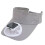 Adjustable Open Top Hat with USB Rechargeable Solar-Light Gray 1