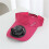 Sun Protection Cooling Fan Cap With Solar and Usb-Dark Grey 10