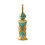 Mini bouteille de parfum d’inspiration arabe de luxe-Bleu terre 1