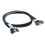 Cabo Extensor PCI-e 5.0  Cool  IO MCIO de 0,5 M com Conector Macho de 74 Pinos (MCIO 8i) 1