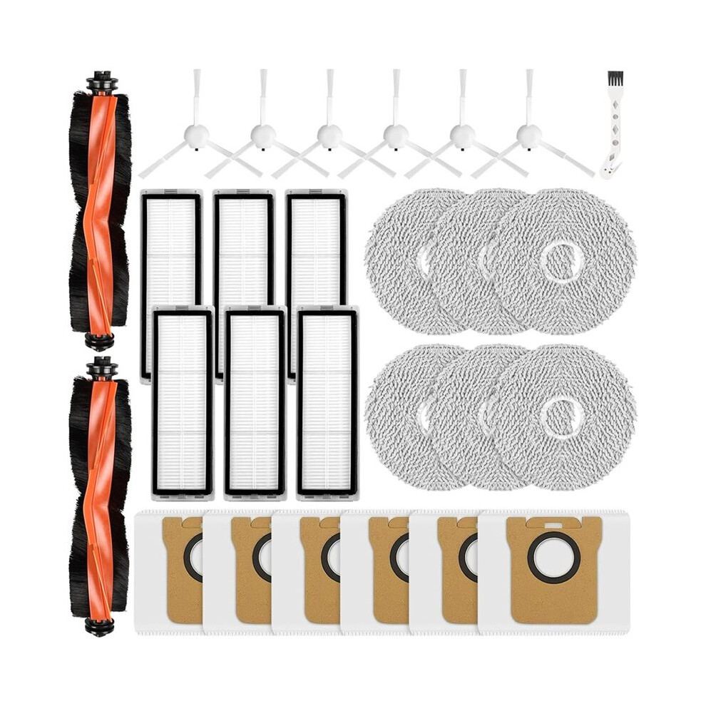 Accessory Set For X20+ / X10 Robot Vacuum Cleaner Main Brushes Dust Bags Filters Side Brushes Mop Pads 4711087690362