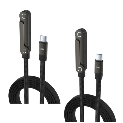 30W TypeC-Lighting Charge Cable with Stand for Fast Charging and Data Sync 1.5m