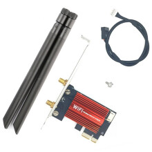 Carte Réseau Sans Fil WiFi 6 PCI-E AX900 Double Bande 2,4 GHz/5 GHz avec 5.4 et Antenne +8 DB pour Windows 10/11