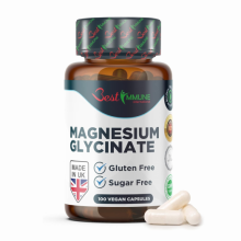 Natürliches Magnesiumglycinat 500mg Premium Qualität 100 Vegane Kapseln Perfekte Proportionen Höchste Bioverfügbarkeit