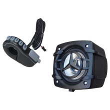 Neuer Wide Pressure 12-96V Motorrad-Lenker Audio Elektroauto Modifizierter Subwoofer Autolautsprecher Schwarz