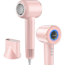 Fast Ionic Smart Hair Dryer 110,000 RPM Pink — professional hair dryer, ionic hair dryer, lightweight travel dryer, quiet home dryer