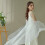 Capelet de mariée en maille élégante amovible pour-Blanc 7