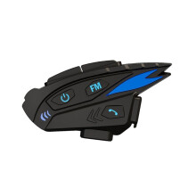 1SET Motorhelm Intercom Headset Muziek Delen CVC Ruisonderdrukking FM 2-Rijder Communicatie