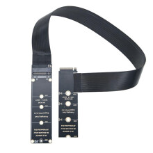 Cavo di Prolunga M.2 M-Key NVMe/NGFF PCIe 4.0 64 Gbps con Trasmissione Ultraveloce Senza Perdite per SSD 2230/2242/2260/2280 A