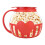 Microwave Glass Popcorn Popper Glass Container-Red 2.25L 1