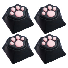 3D CatPaw Keycap ABS Silicone for Soft and Comfortable-Black