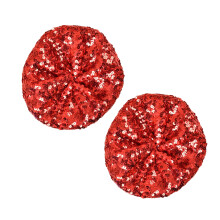 Fashionable Shimmer Beret Hat For Women Show Display-Red