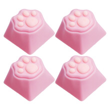 3D Profile Cute CatPaw Keycap Mechanical Keyboards Soft-Pink