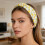 Colorful Fabric Knotted Hairband With Fruit Pattern Wide-White 9