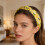 Colorful Fabric Knotted Hairband With Fruit Pattern Wide-White 10