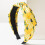 Colorful Fabric Knotted Hairband With Fruit Pattern Wide-White 11
