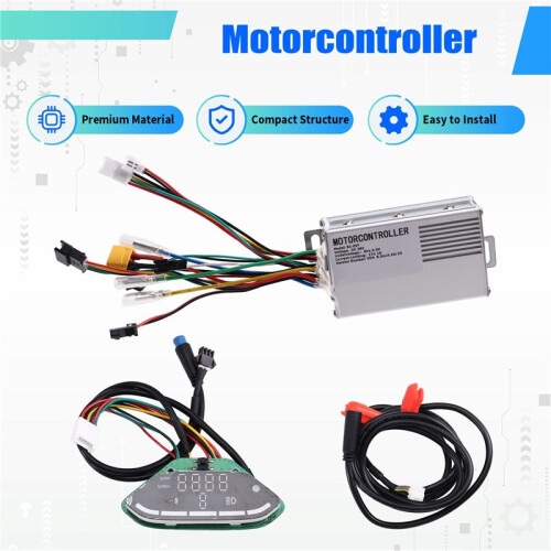 S1-E9T Motorcontroller  36V Controller Set met Controller Display  voor V4EE 8,5 Inch 20/25 /H Scooter Onderdelen 1