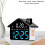 LED Digital Alert Clock with Voice Control,Night Light, Date Week Display,12/24H , USB Electronic Table Clock 4