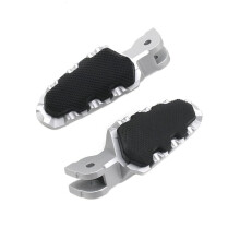 Motorcycle Footrest Foot Pegs Pedals for HYPERMOTARD 821 Multistrada MTS 950 1260 1200(Silver )