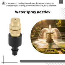 12 Set Rame Regolabile Spray Ugello Atomizzazione Rame Capillare Effetto Take 47 Regolabile In Fabbrica Irrigazione Drippers Sprinkler Emettitore