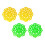 4lots Geuren Bacteriedodende Deodorizer Mannen-2 geel 2 groen 1