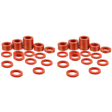 200Pcs Garden Hose Washers Silicone Rubber Washers Seals O Rings Soft Silicone Gasket Fittings for 3/4 Inch Garden Hose